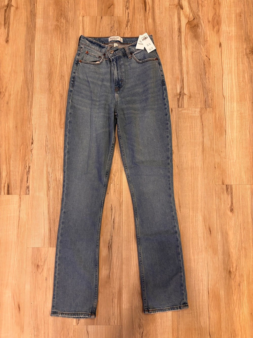 NEW Abercrombie & Fitch 90's Slim Straight Ultra High Rise Jeans Sz 25